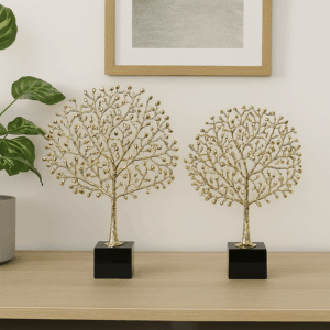 Gold Tree-Shaped Vase