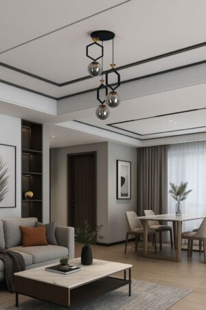 Hexagon Globe Pendant Light