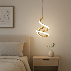 Golden Twist Pendant Light